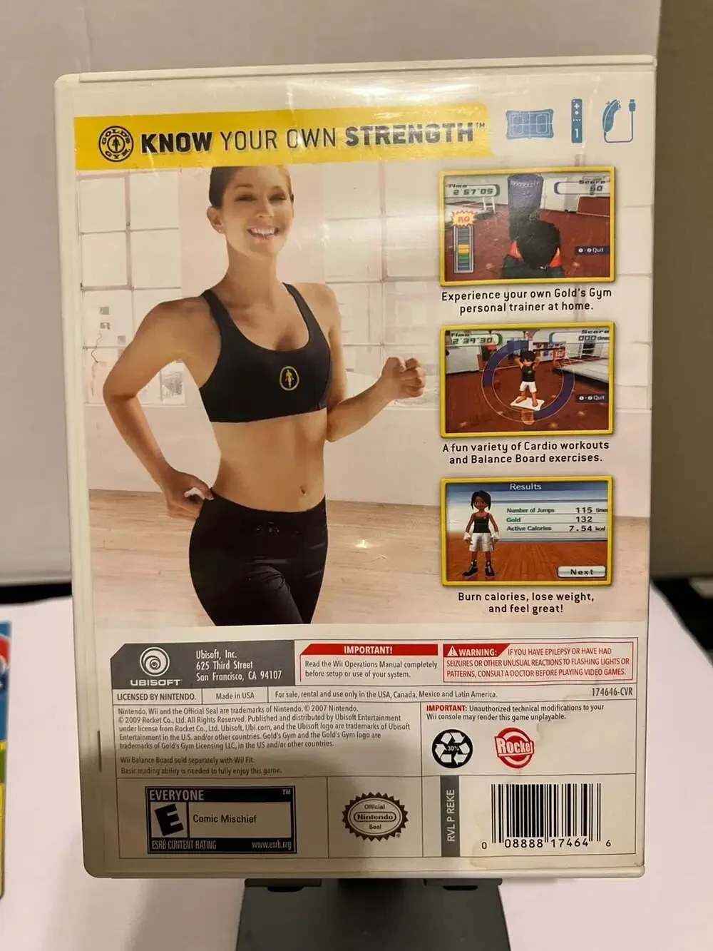 💥Gold's Gym Cardio Workout Nintendo Wii Game